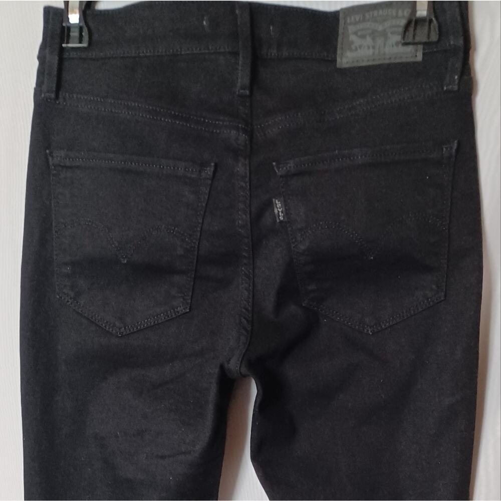 LEVI 720 High-Rise Super Skinny Black Stretch Jeans. Size 26 - Picture 6 of 10